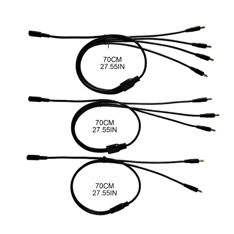 1/2/3/4 way DC кабель адаптера питания 4,0 мм x 1,7 мм 1 Женский на 1 2 3 4 фоторазъем удлинитель для видеонаблюдения