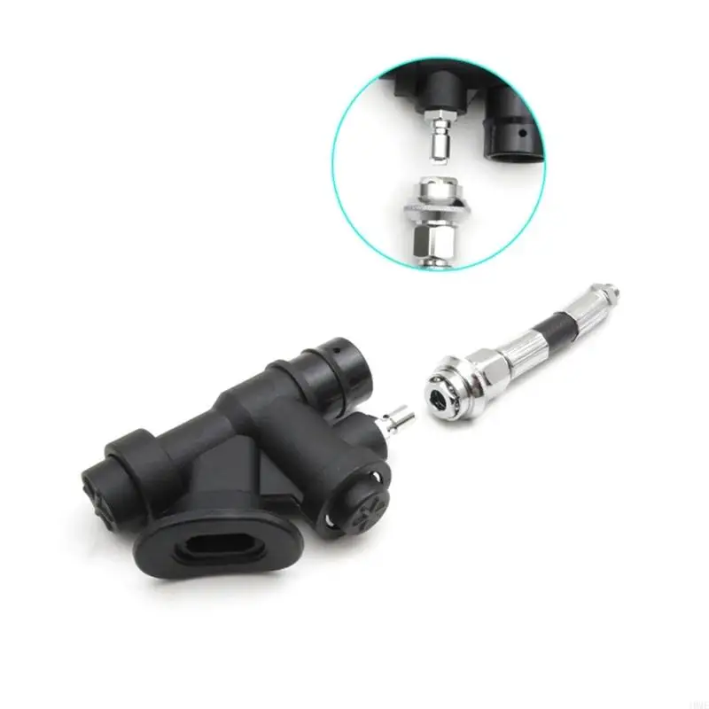 Dry Suit Inflation Hose Connector with 12mm Line Size, Metal Body and Rubber Sleeve for Fitting Review, Hose Replacement and