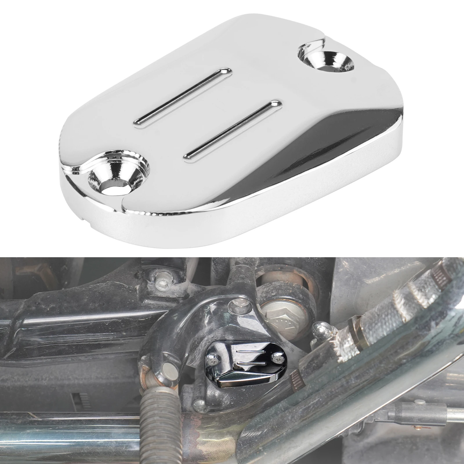 

For 2014-2020 Harley Iron 883 XL883N Rear Brake Reservoir Cap for Harley Iron 1200 XL1200NS 2018-2021 Forty Eight XL1200X 14-19