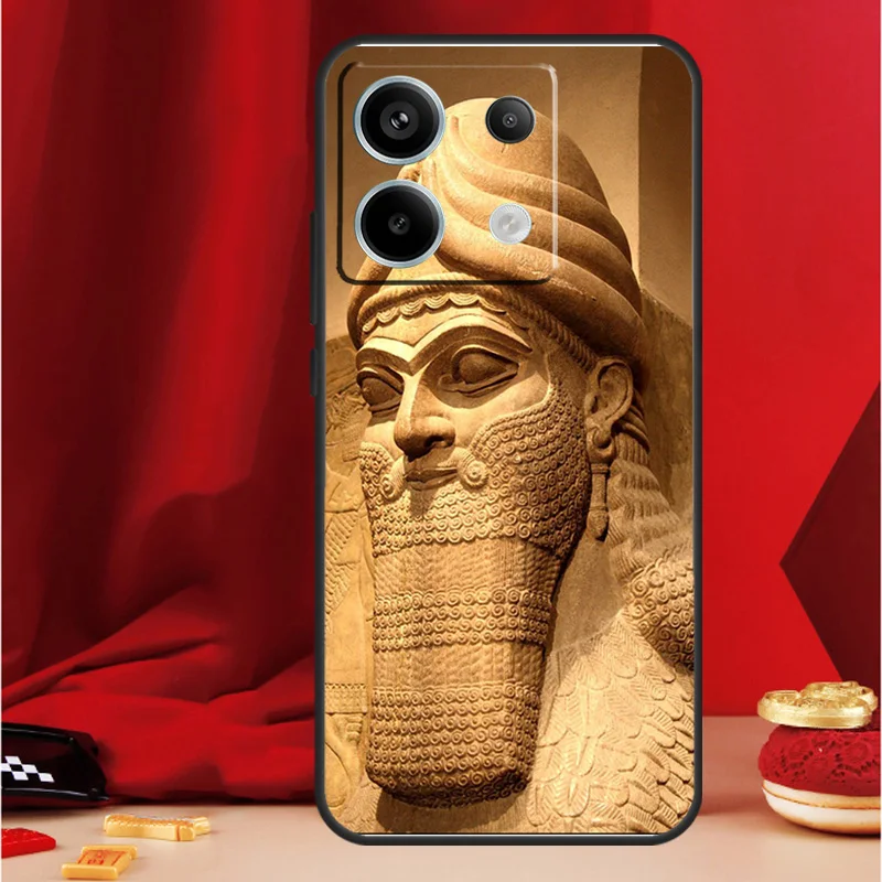 Lamassu Assyrian Winged Lion Case For Xiaomi Redmi Note 11 12 13 Pro 8 9 10 Note 12S 11S 10S 9S Redmi 13C 10C 12C Cover