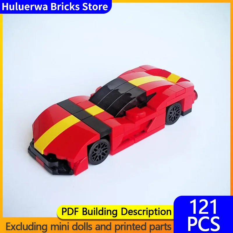 

Speed Racing Car Model MOC Building Bricks 812 Top Tier Sports Car Modular Technology Gifts Holiday Assemble Children Toys Suit