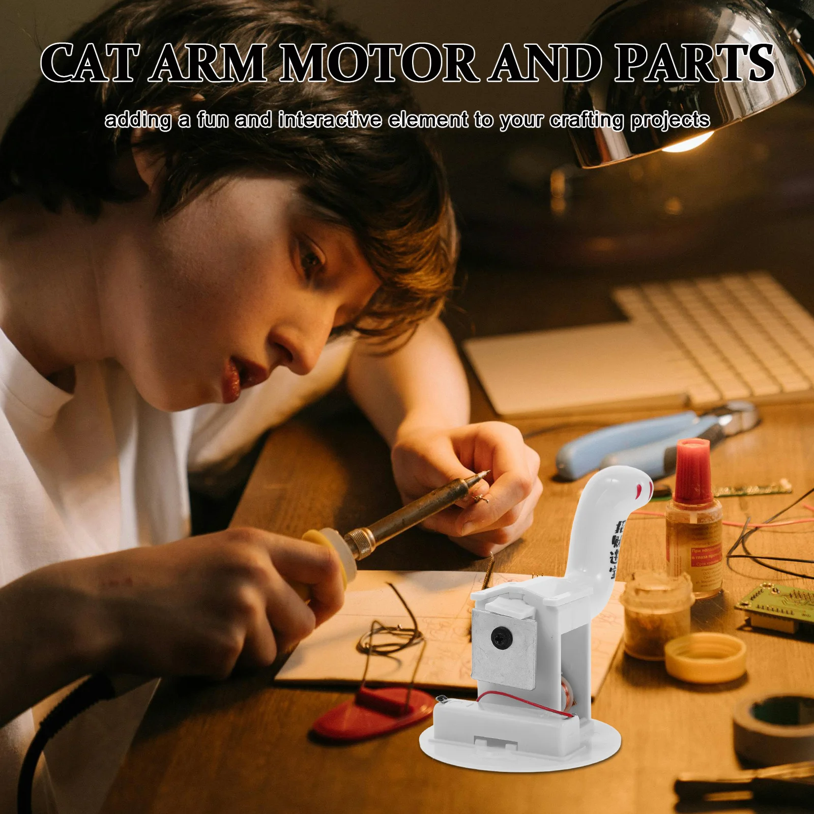 

DIY Lucky Cat Arm Motor with Swing Mechanism Replacement Parts for Moving Cat Arm Accessory Cultural Luck Symbol Decor