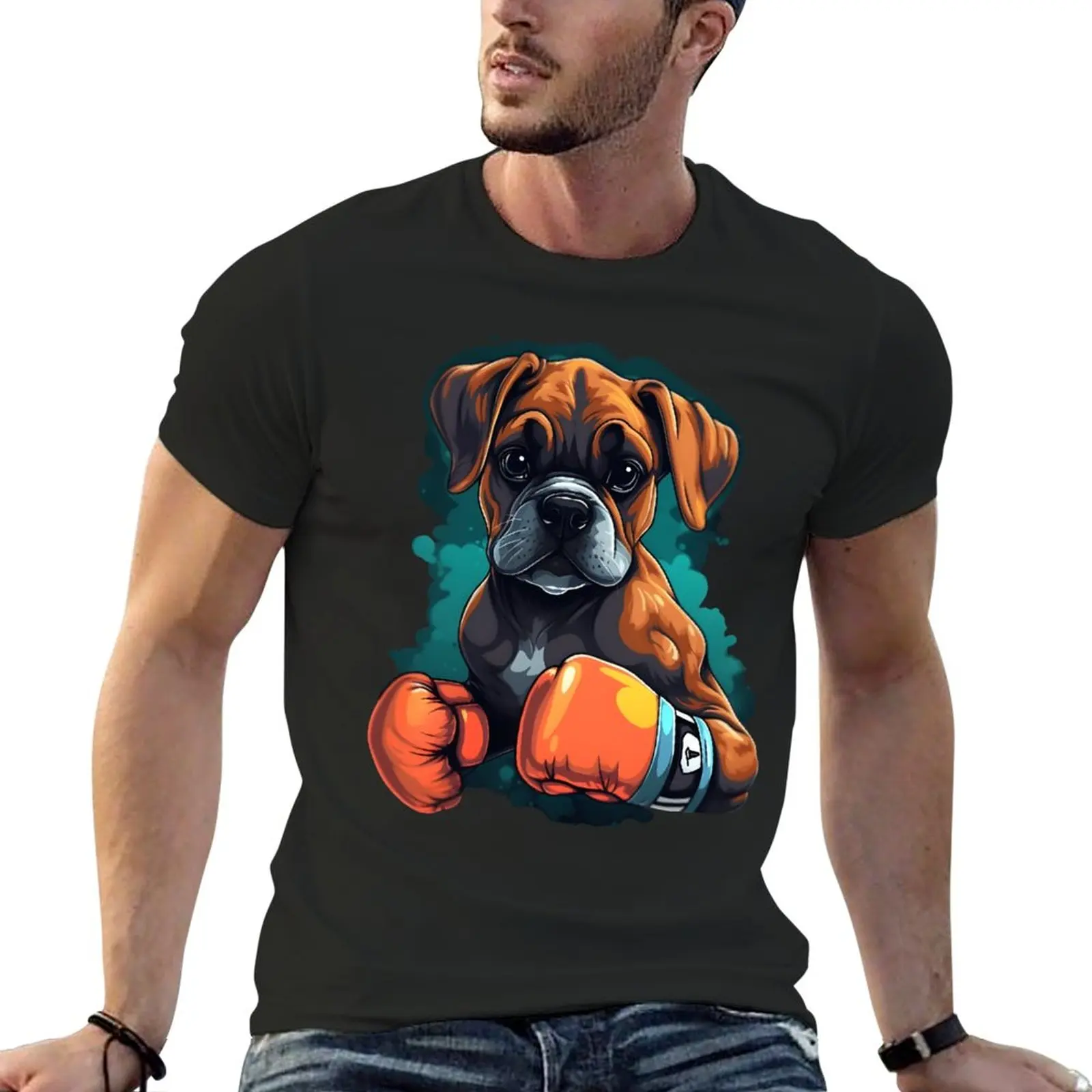 

Boxer Puppy 03 T-Shirt new edition t shirt Blouse graphic t shirt summer tops men clothing