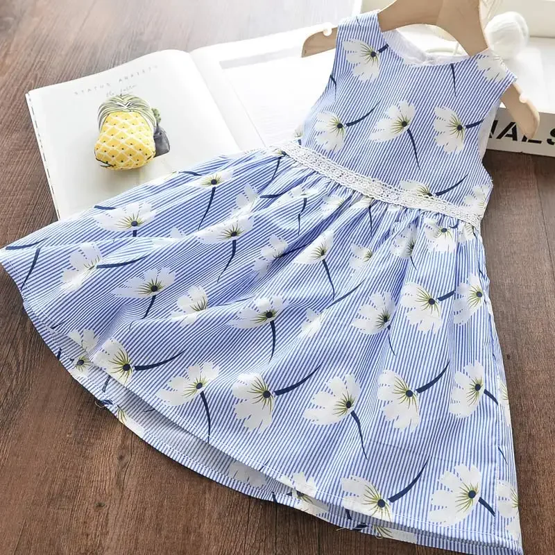 Bear Leader Floral Girls Dress Floral Kids Dresses Girls Princess Dress Children Clothes Girls Dress Casual Wear 3 7Y Vestido