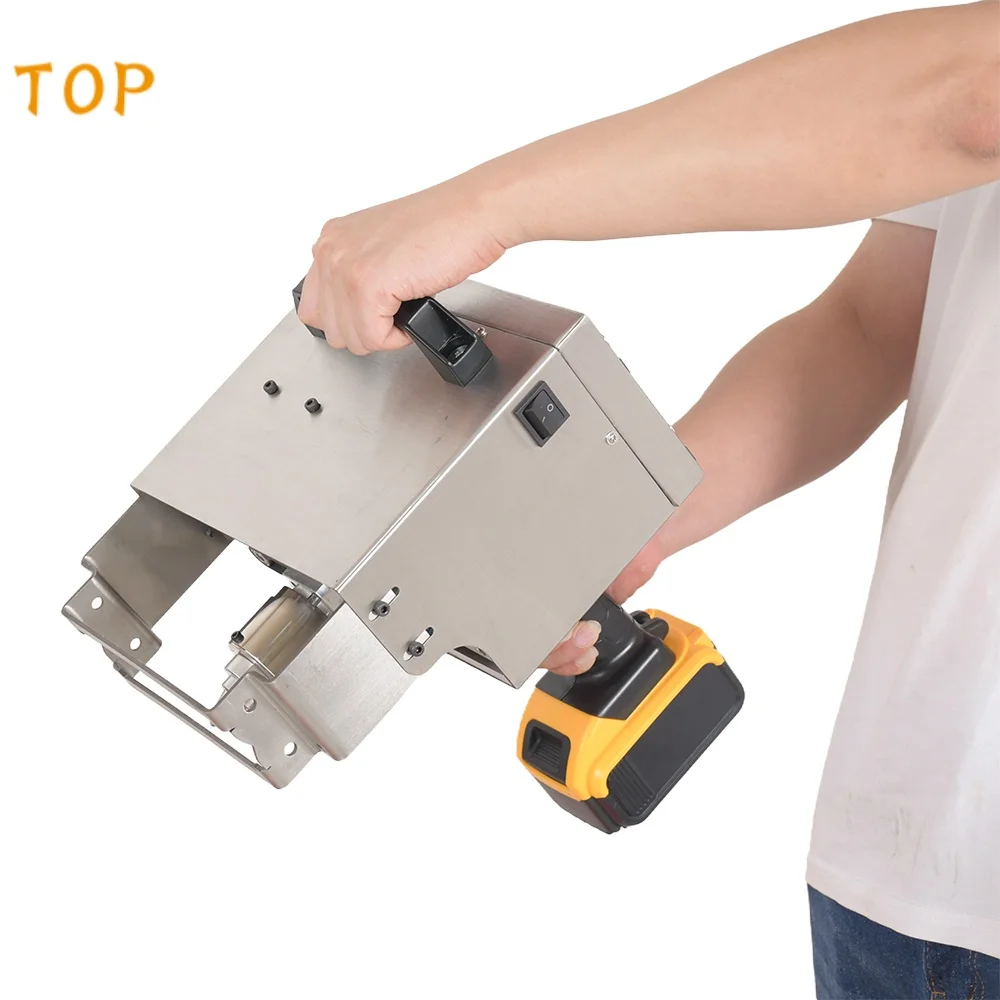 

120*30mm Portable Handheld Lithium battery Electric Handheld Dot Peen Marking Machine Metal CNC Engraving Machine Coding Machine