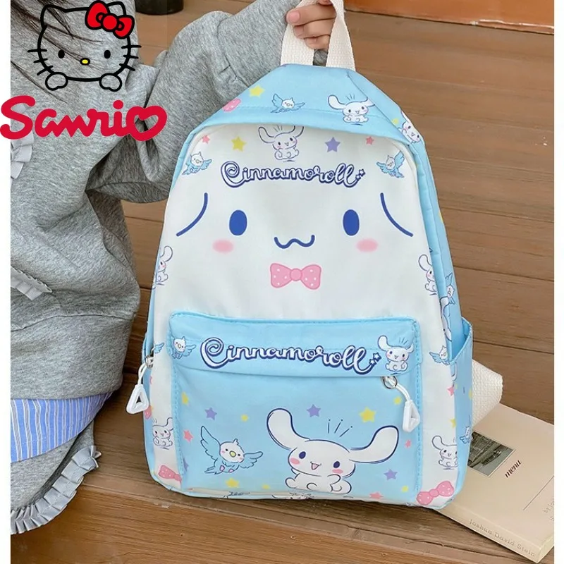 Hello Kitty Kuromi Melody Cinnamoroll Pochacco New Cute Cartoon Casual Student Backpack Fashion Large Capacity Girl Backpack