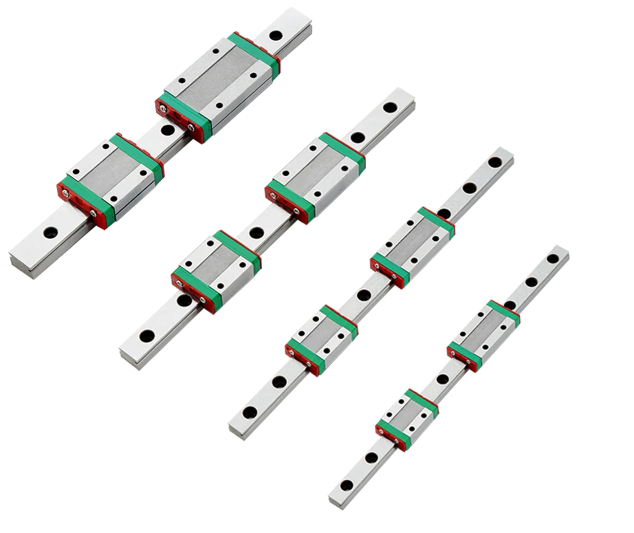 Piezas Cnc MGN7 MGN12 MGN15 MGN9 100mm a 2000mm carril lineal miniatura guía lineal MGN + Mini guía lineal de carro MGN