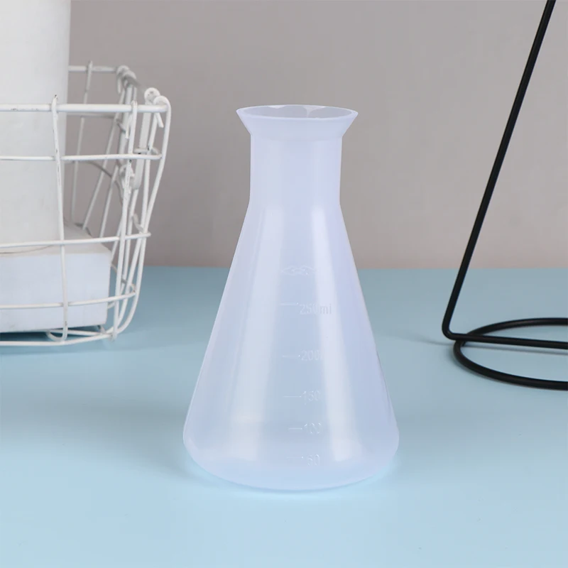 Пластиковая колба Erlenmeyer, 50/100/250 мл
