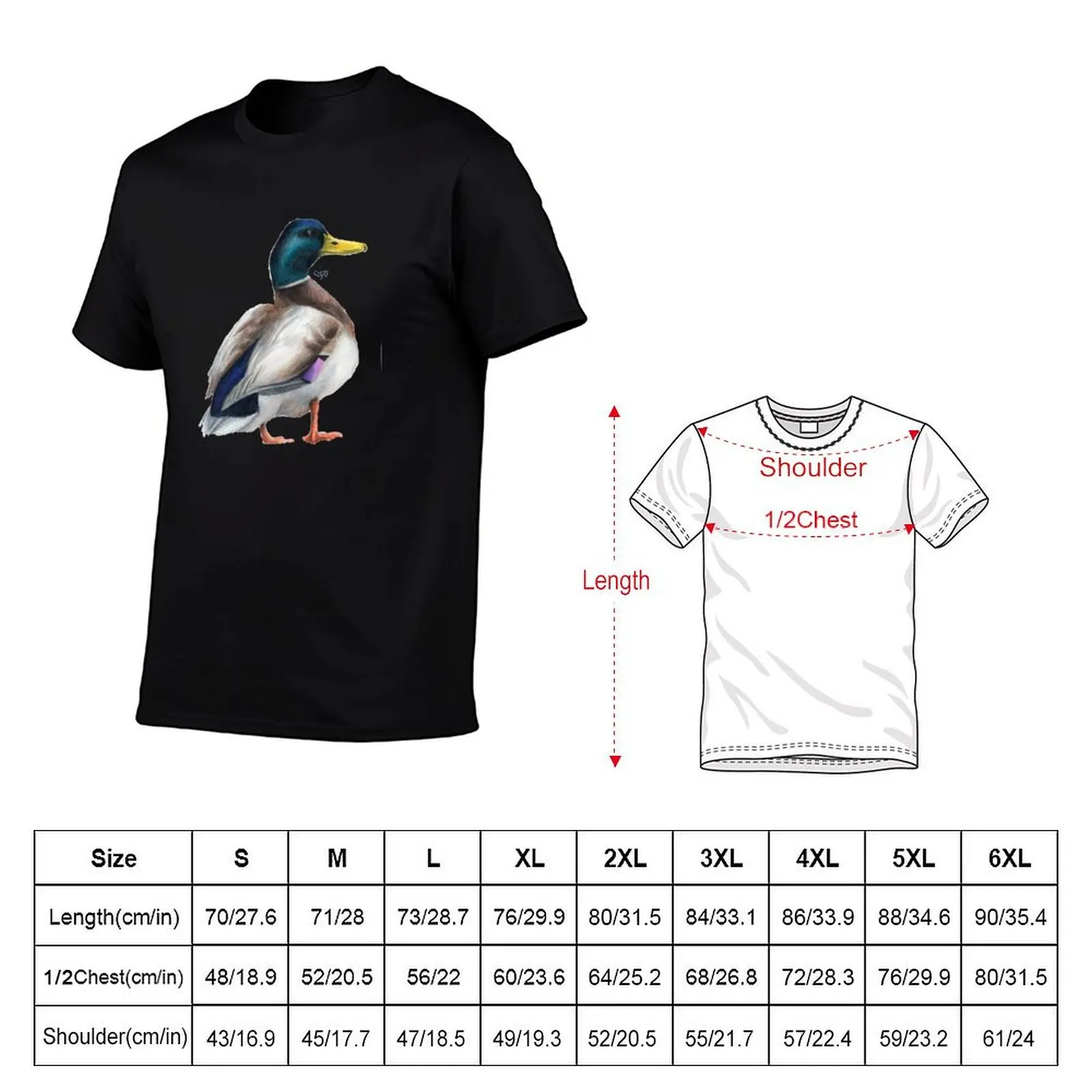 Chubby duck T-Shirt anime tshirt for a boy croswit shirt man oversizeds shirts graphic tee men