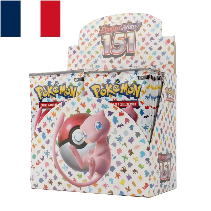 360Pcs French version Pokémon TCG: Scarlet & Violet 151 classics Expansion Booster Box Pokemon trade card 36 Pack Box