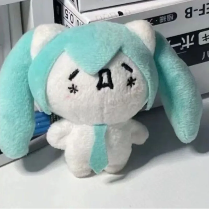 初音ミク ミニ Q バージョン学生スクールバッグぬいぐるみペンダント人形キーホルダー女の子ギフトアクセサリー友人のための 9 センチメートル