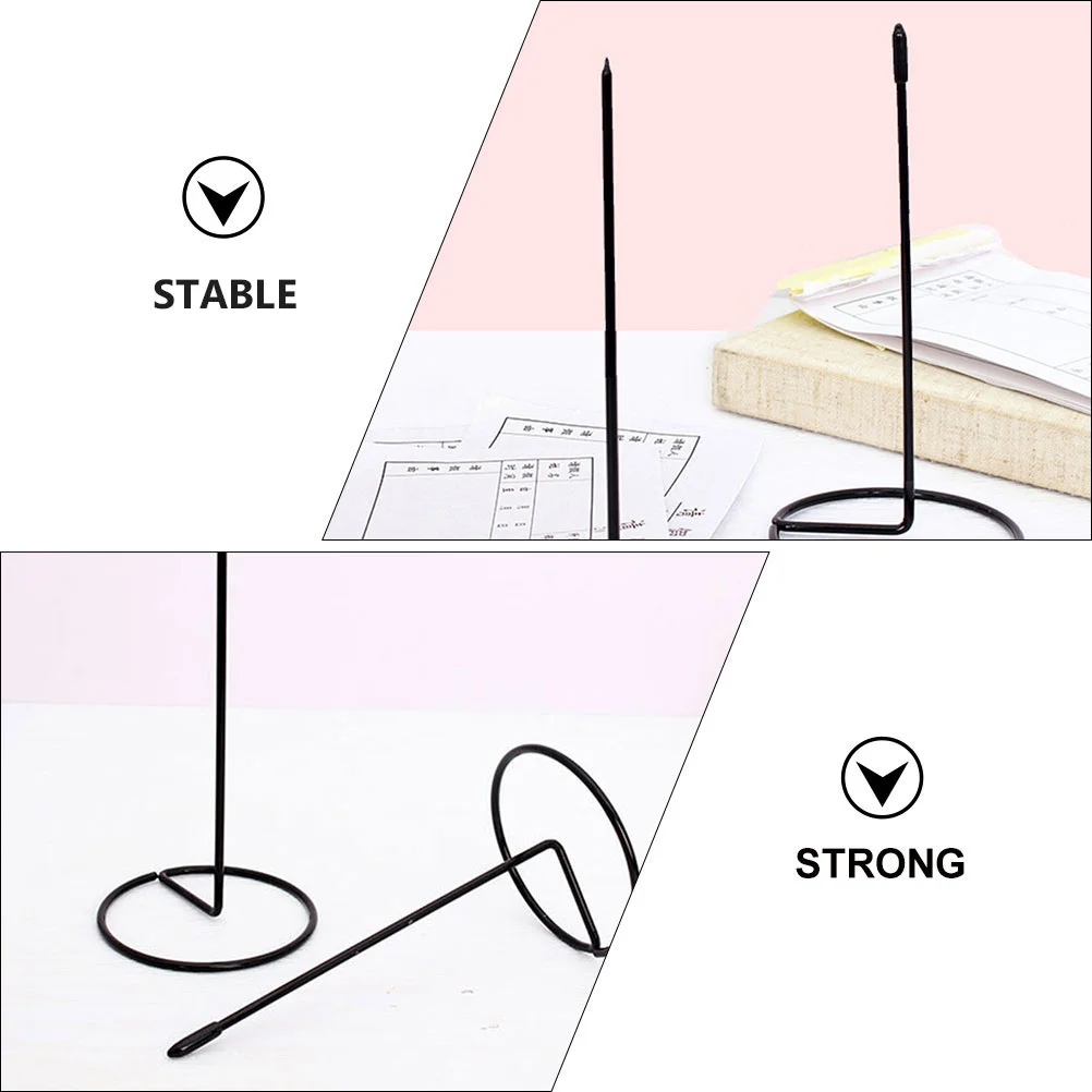 Bill Inserter Metal Holder Organizer Desk Memo Spike Receipt Menu Desktop