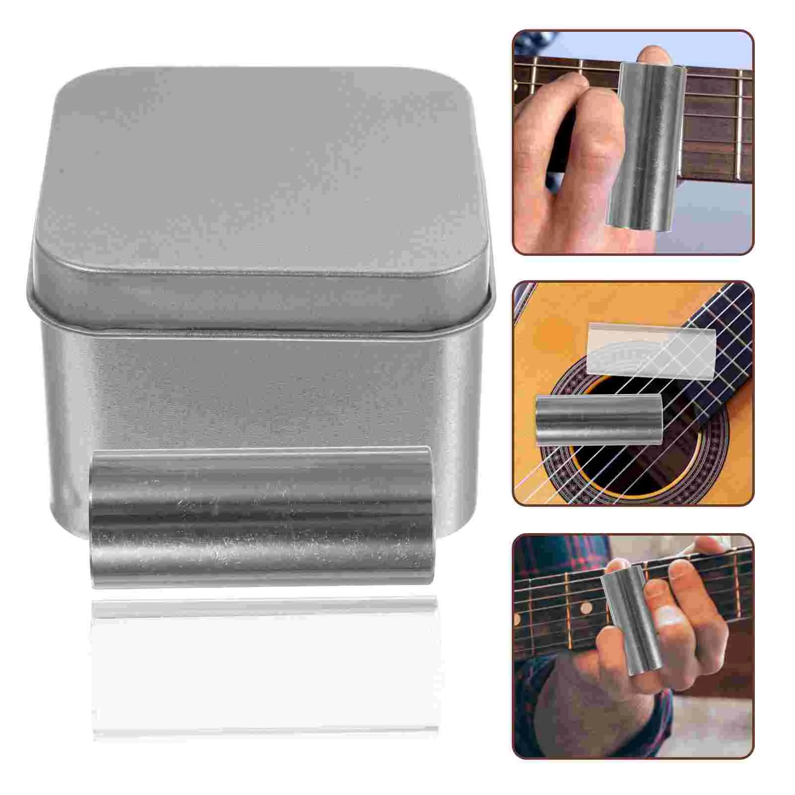 

2 Pcs Guitar Slider for Musical Instrument Pick Grips Accessories Slides Finger Protector