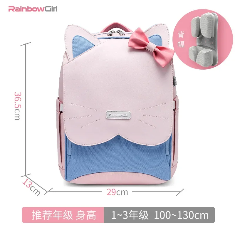 Sanrio Hello Kitty Nieuwe Student Schooltas Schouderstuk Schattige Cartoon Grote Capaciteit Waterdichte Lichtgewicht Dubbele Schouder Rugzak