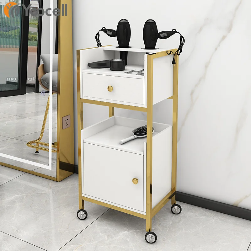 

Yoocell современный белый металлический каркас высшего качества для волос, красота, спа, мебель, тележка для салона на колесиках, многослойная тележка с 4 колесами