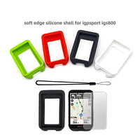 Silicone Soft Edge Shell For iGPSPORT iGS800 GPS Bicycle Computer Skin Protective Case Screen Protector Film Cover