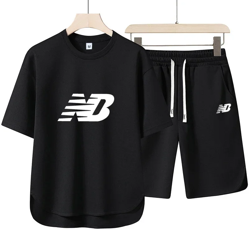 

Casual Sportswear Men's Short-sleeved T-shirt and Shorts Set Is Designed to Be Loose and Is Suitable for Men to Wear T-Shirts Se