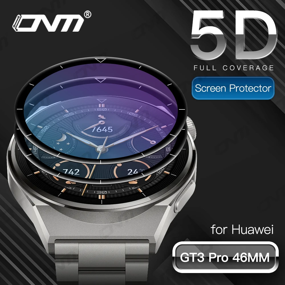 

5D Protective Film For Huawei Watch 4 Pro GT3 GT2 GT 3 2 Pro 42mm 43mm 46mm Screen Protector HD Anti-scratch Film (Not Glass)