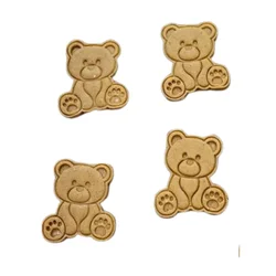 Cake Tool PLA Cutter Valentine's Little Bear Wedding Fondant Plastic Embosser cookie cutter Cake Mould tools fondant Baking DIY