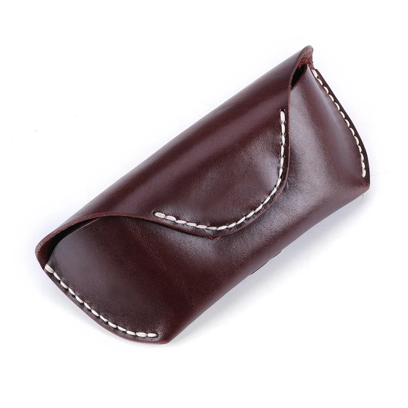 Class Quality Luxury Brand Leather Waist Bag Mens Womens Real Cow Leather Sunglasse Eyeglasses Box Case Bag Vintage Belt Bag Men