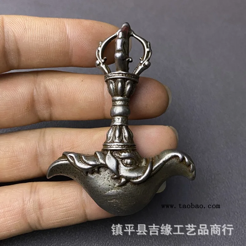 Tibetan-style iron jewelry: five-pronged vajra sword pendant, Manjushri sword pendant, vajra scepter pendant