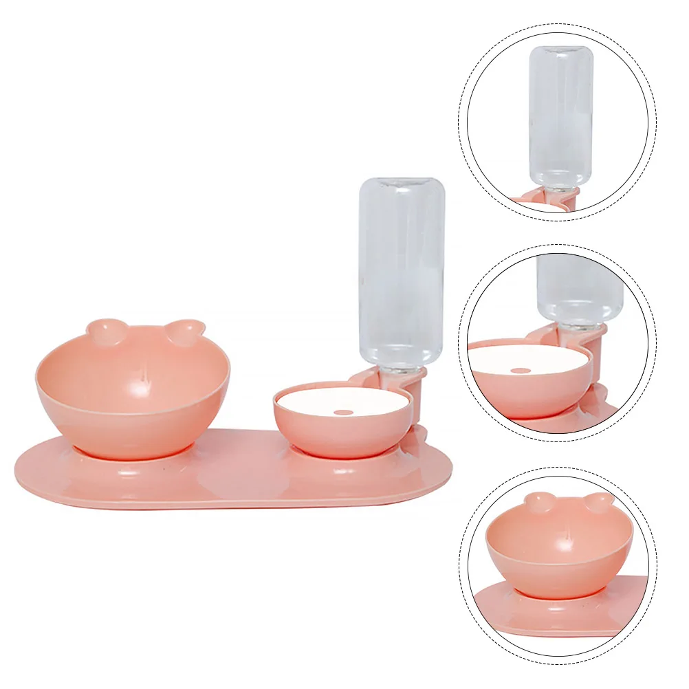 

Automatic Cat Bowl Pet Water Drinking Tool Feed Supplies Feeder Feeding Dispenser Double Layer