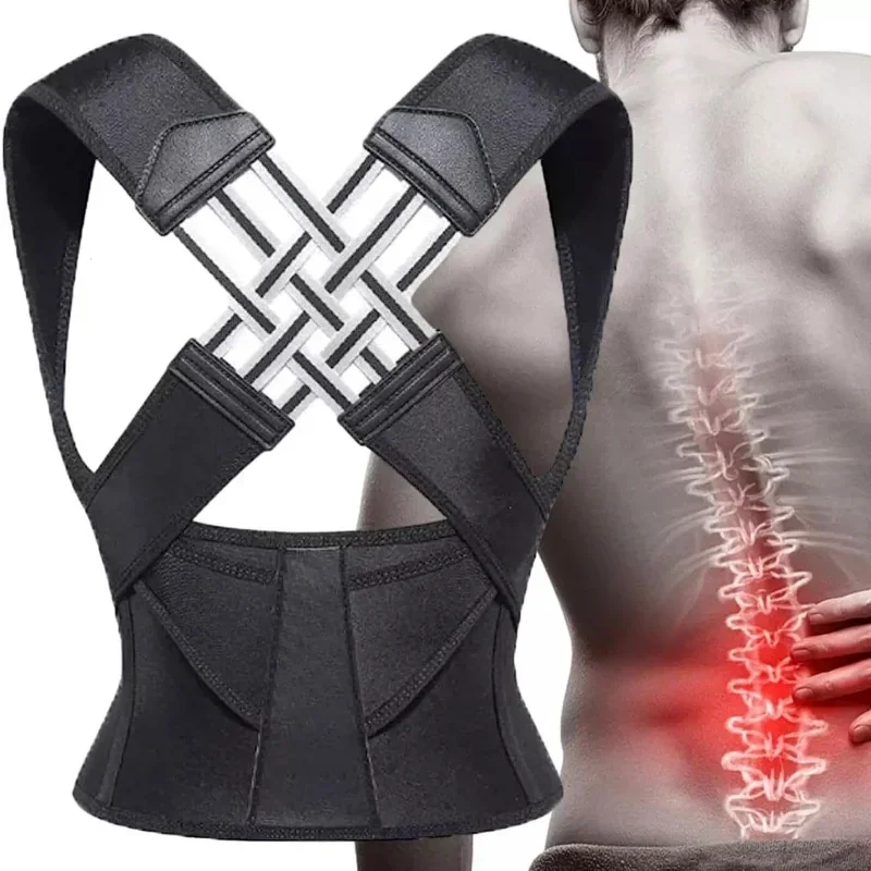 Back Brace Posture Corrector for Women and Men, Shoulder Straightener Adjustable Full Back Support Upper and Lower Pain Relief