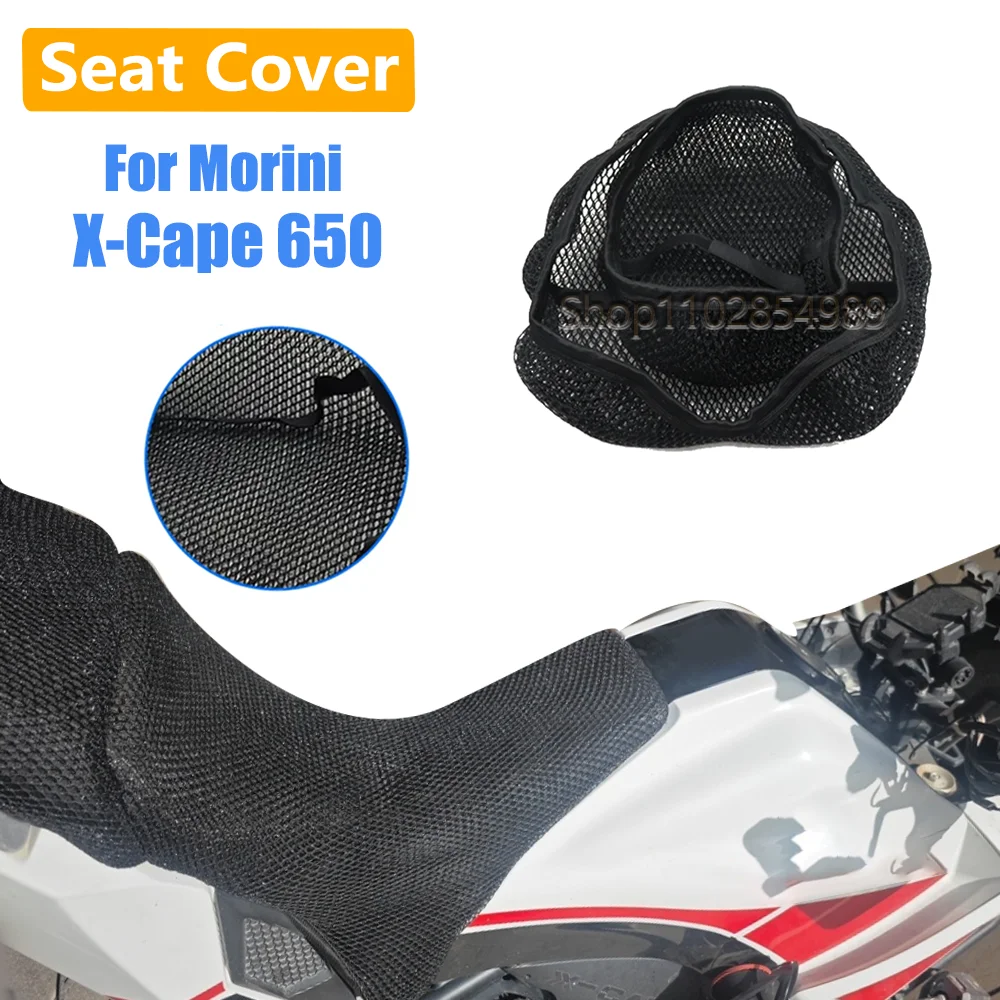 For Morini X-Cape 650 X-Cape650 Motorcycle Accessories 3D Mesh Fabric Cushion Breathable Protection Seat Cover