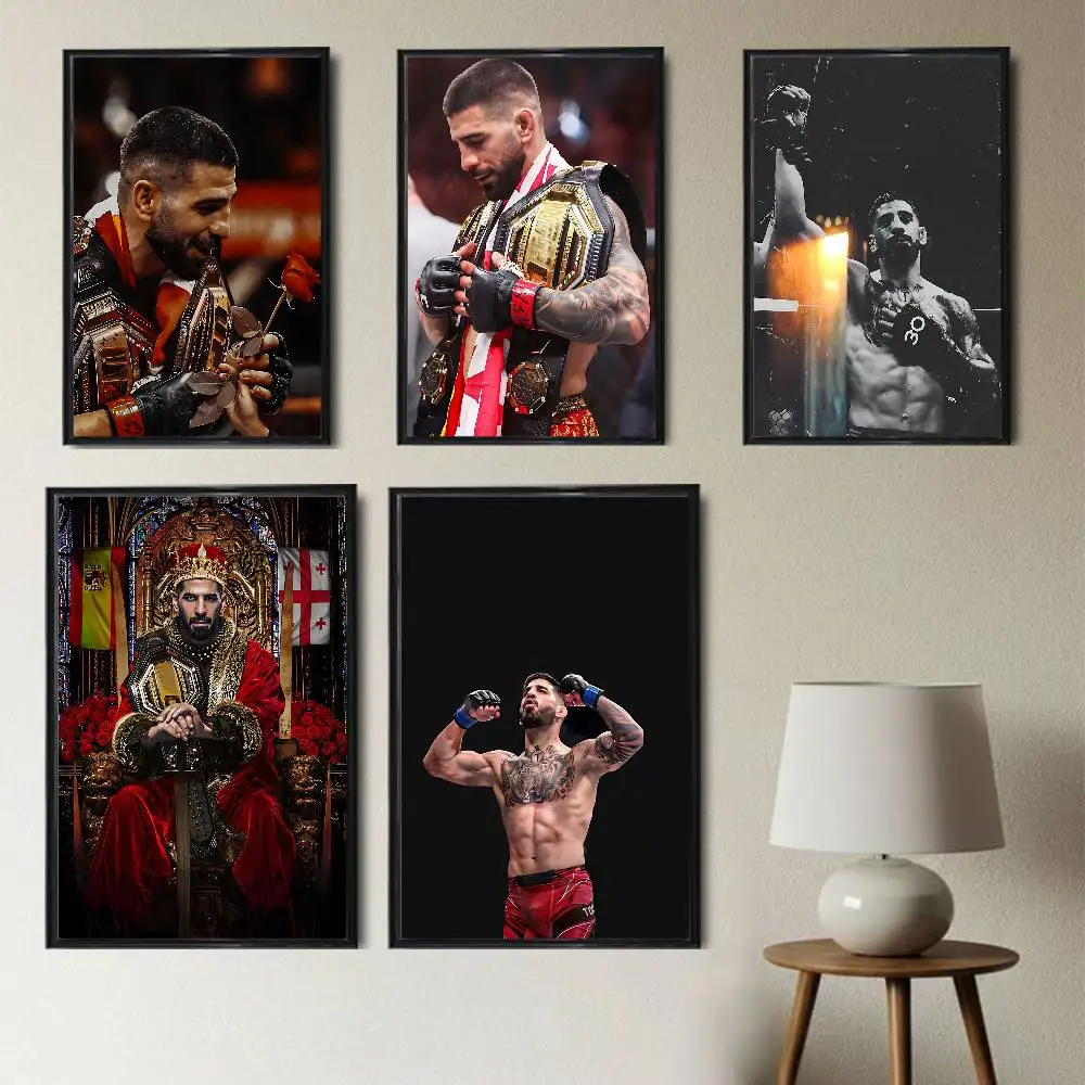 

Looking forward Ilia Topuria Poster Trendy Wall Art For Coffee Office Bar Decoration Best Gift Good Sticker Printed On PP Paper