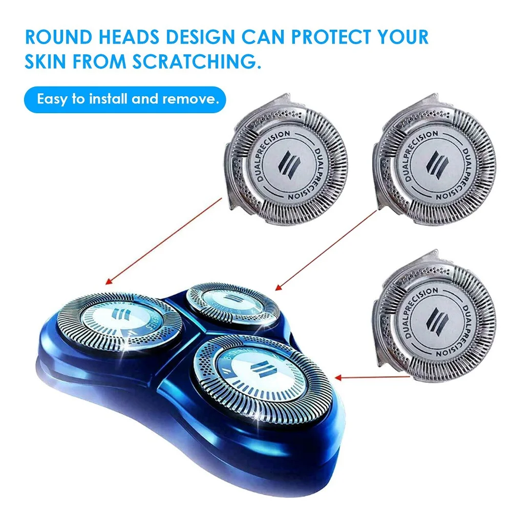 Replacement Shaving Heads Blades Cutters For Philips Norelco HQ8 Shaver Electric Razor