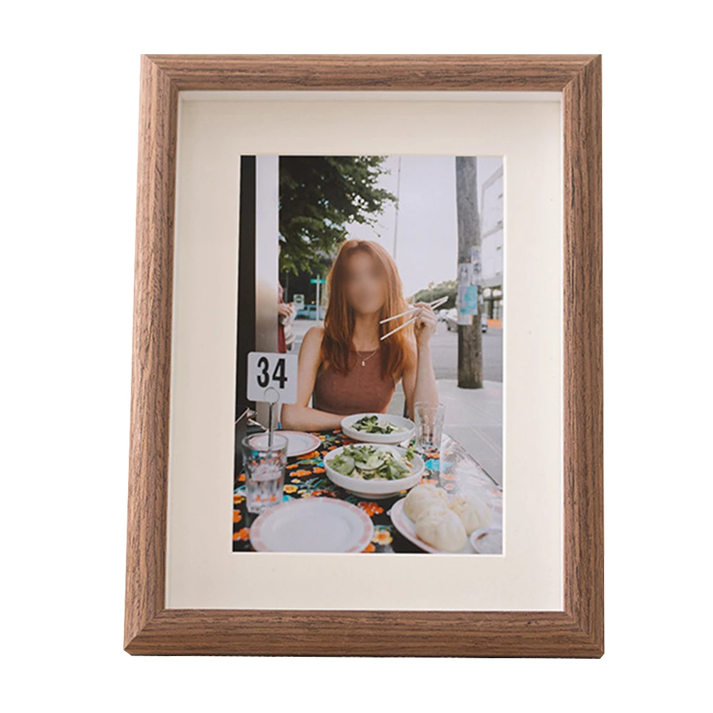 10 Inches 20.4*25.5cm Wooden Photo Frame 567810 Inch Photo Frame Simple Style Density Board Material High-quality Materials