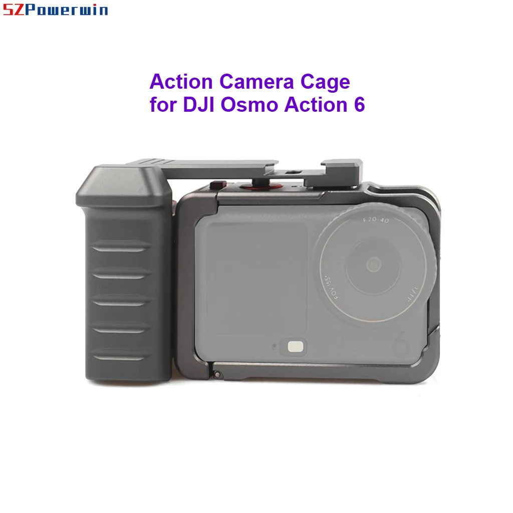 

Кейдж для экшн-камеры DJI Osmo Action 6: Комплект с рукояткой, контроллером и полной защитной алюминиевой рамкой для уличной съемки