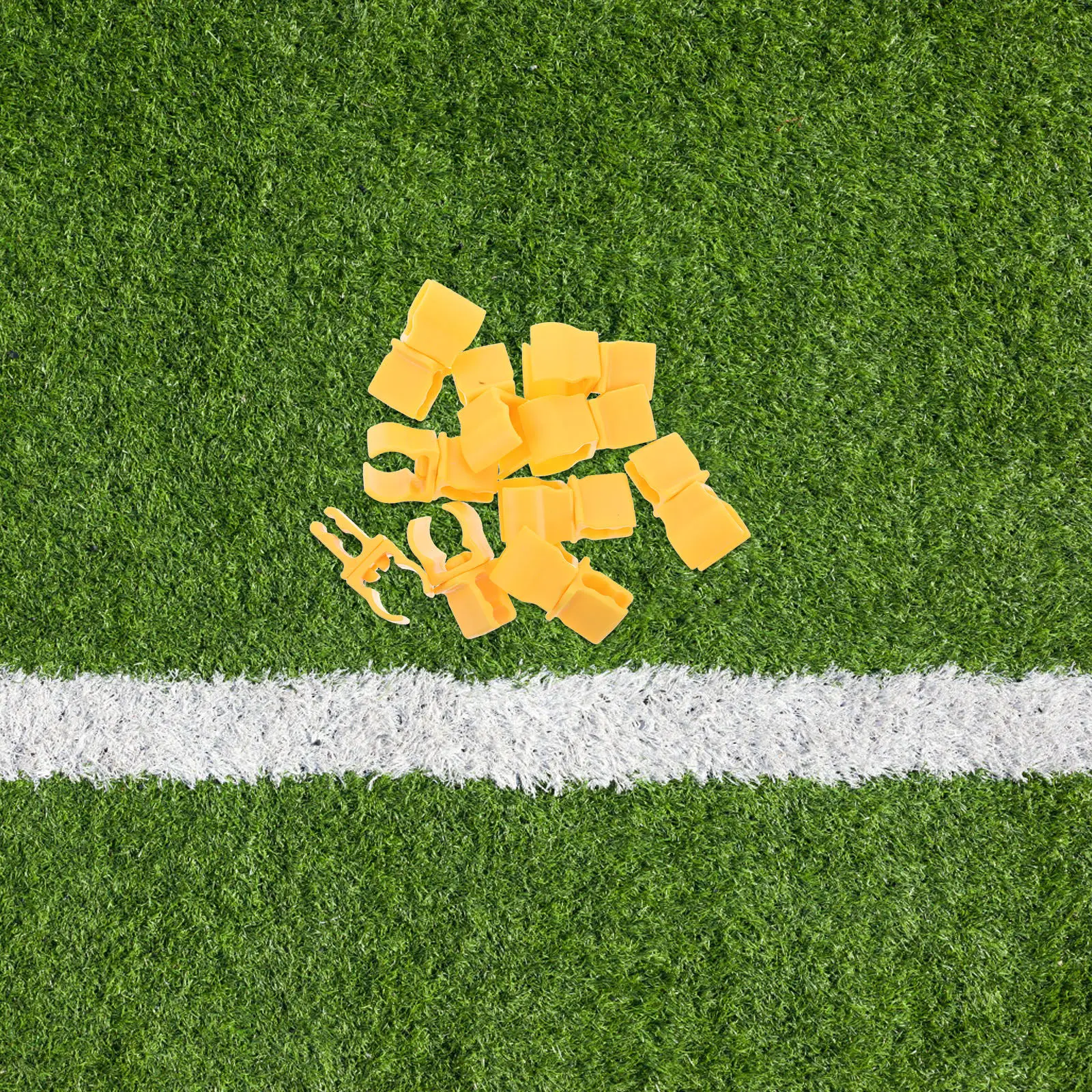 

10Pcs Football Flag Pole Clips Non Slip Spot Markers Training Equipment Soccer Agility Practice Accessories Sport Rubber Floor