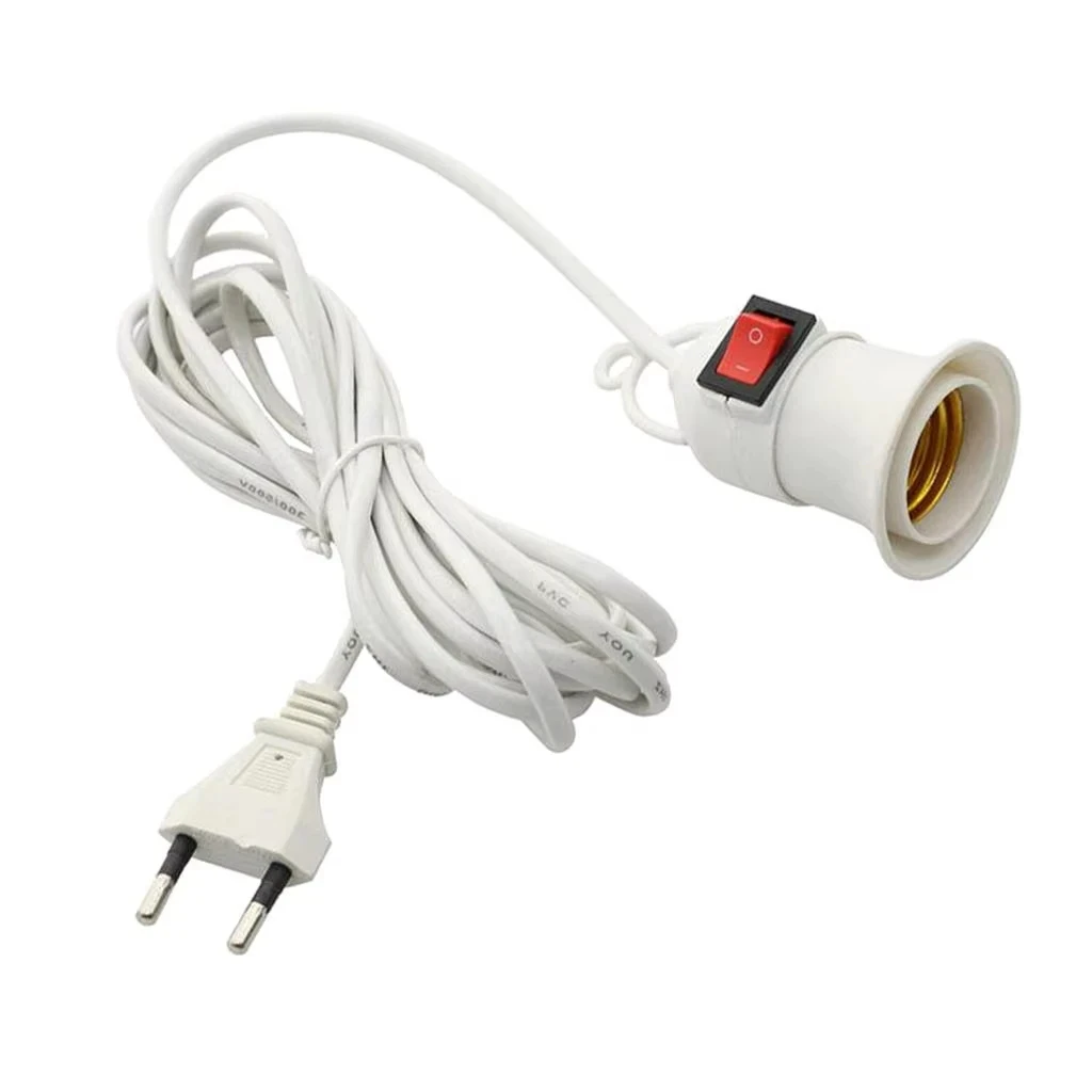 E27 Hanging Plant Light Holder with 3.8M Cable EU Plug On Off Switch for Indoor Garden Desk Lamp image 4