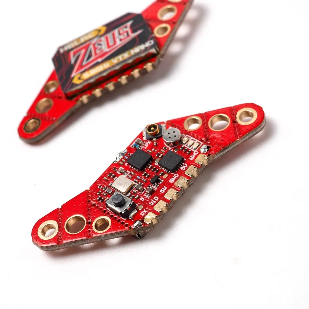 Hglrc zeus nano vtx 5.8ghz 350mw múltiplos furos de montagem microfone embutido mini transmissor de vídeo ajustável para fpv rc drone diy