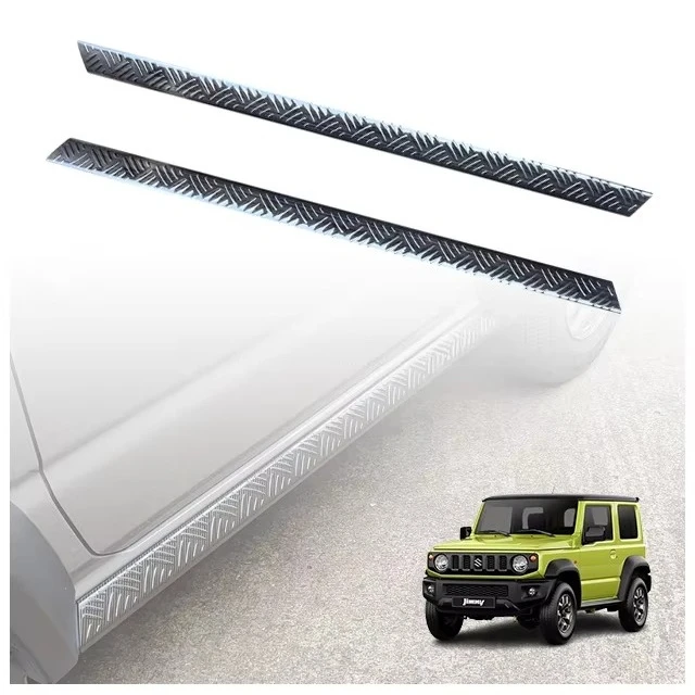 New Innovations 2Pcs Side Skid Plate Side Guard Scuff Plate for Suzuki Jimny Accessories JB64 JB74