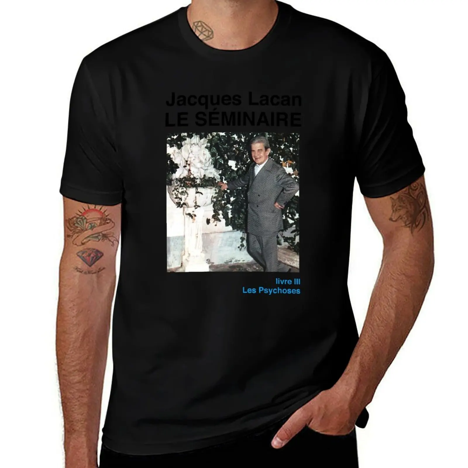 Jacques Lacan's Seminar III The Psychoses T-Shirt Classic Print Short Sleeve Shirt T-Shirt