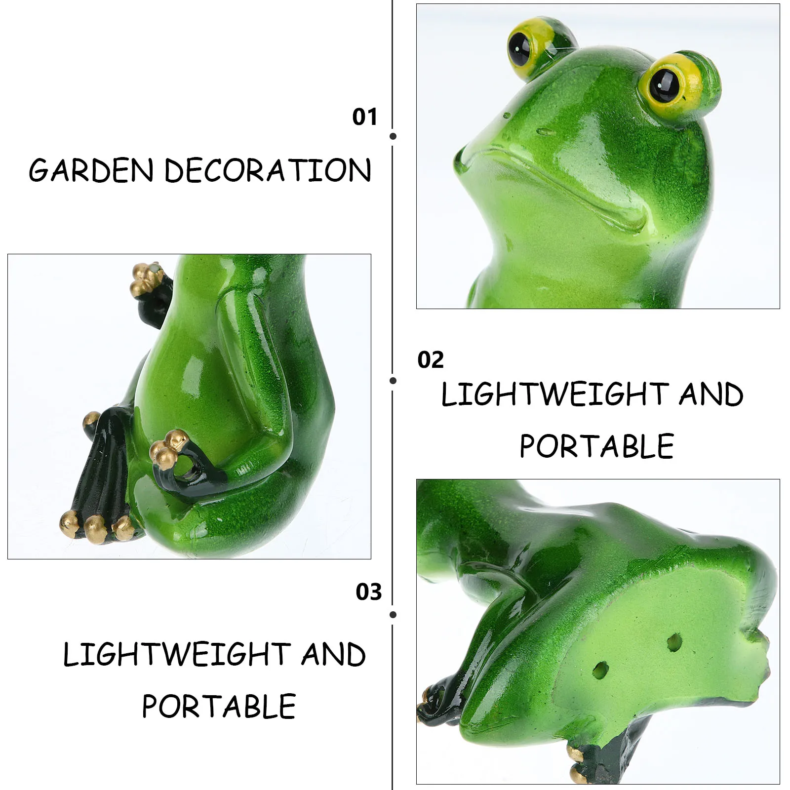 

Natural Resin Yoga Frog Animal Statue Funny Desktop Ornament Home Office Decoration Gift for Birthday Christmas Thanksgiving