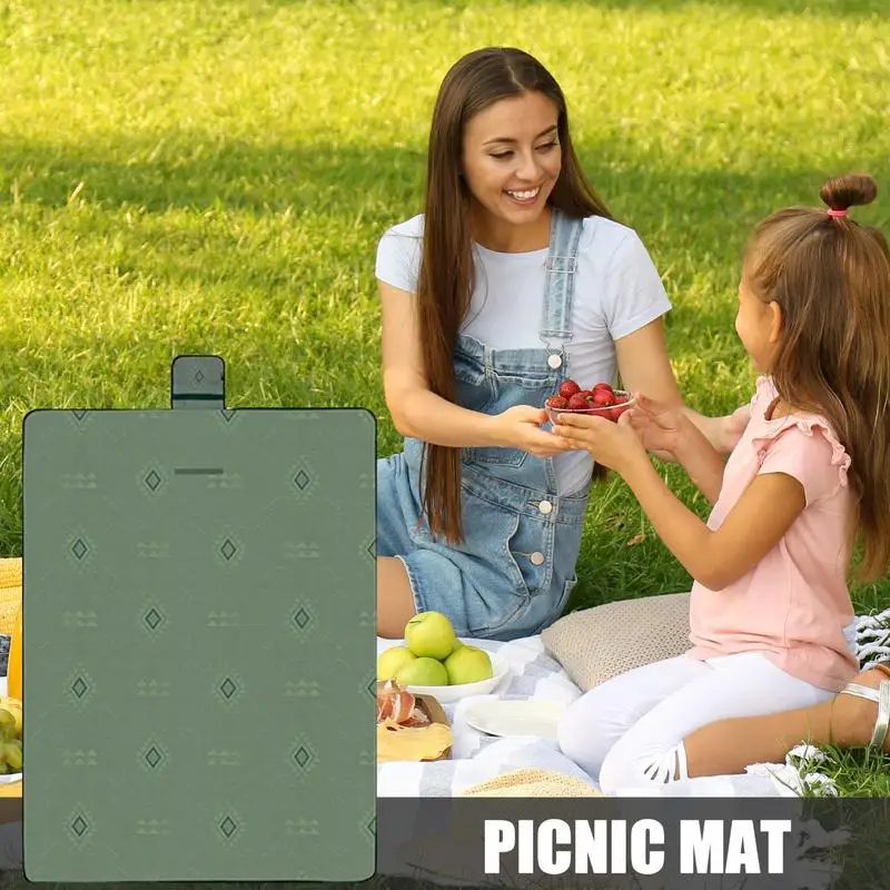 Portable Picnic Mat Thickened Waterproof Beach Blanket Camping Tent Grassland Mat Outdoor Camping Floor Mat Picnic Sleeping Pad