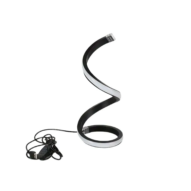 Modern Simple Fun Snake Shaped Atmosphere High-end Feeling Irregular Shaped Desk Lamp Decoration Bedroom Night Light