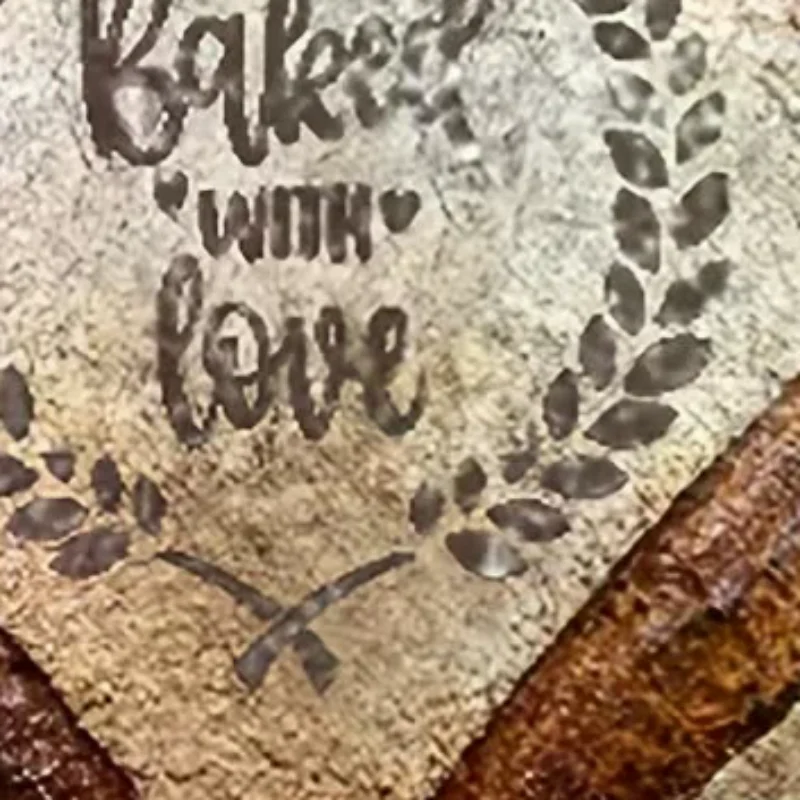 قالب خبز الخبز القابل لإعادة الاستخدام مكون من 9 قطع، 5.9 × 5.9 بوصة - للديكور الفني، قالب تزيين الخبز #1