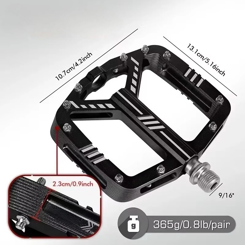 

Bicycle Pedal Sealed 3 Bearing Bike Pedals CNC Aluminum Alloy Anti-slip MTB Road Bike Wide Platform Pedal Cycling Parts