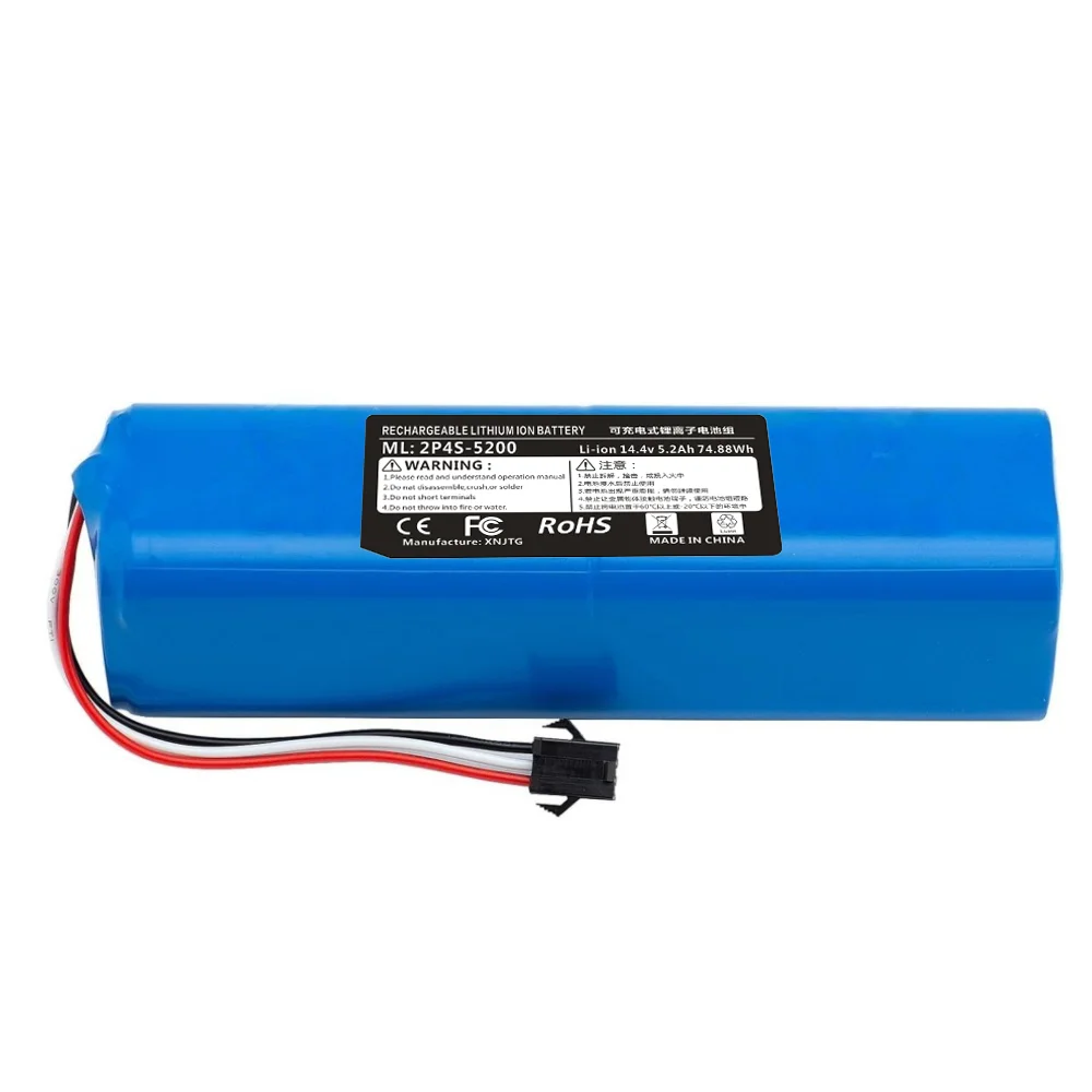 

5200mAh Li-ion for ROIDMI Q6 Battery EVE EVA EVE PLUS SDJ01RM Robot Vacuum Cleaner Accessories Spare Parts Charging Battery