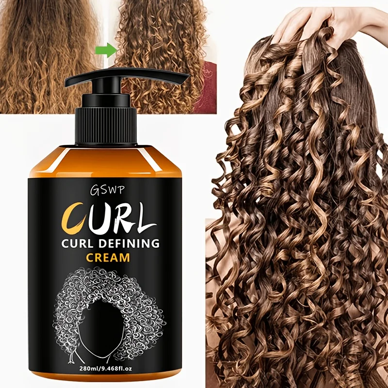

GSWP Moisturizing Curling Cream features a moisturizing formula that gently styles, reducing frizz, creating natural curls.280ml