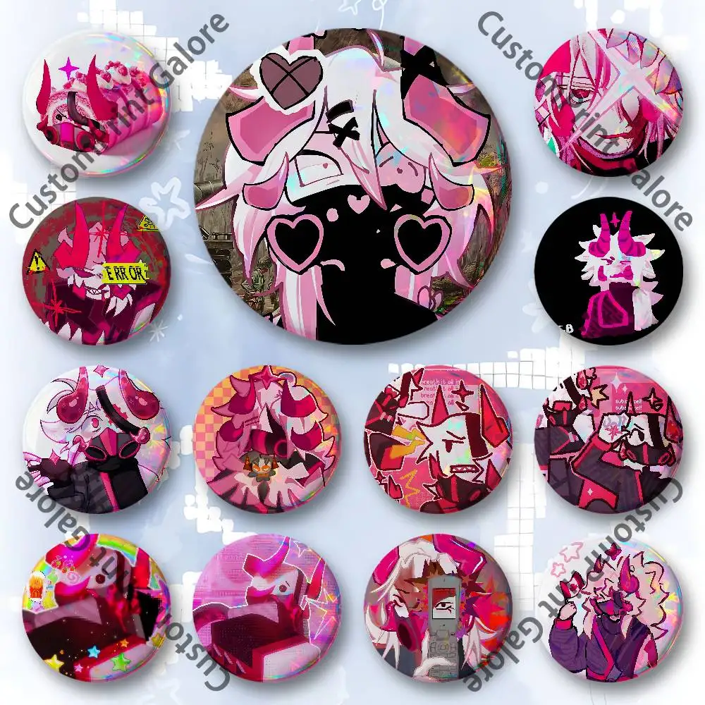 

S-Subspace Badges 58 44 32 75 25 mm Enamel Pin Tinplate Round Brooch Cosplay Nijigen Otaku Culture