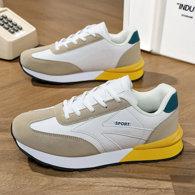 

Новые весенние мужские повседневные кроссовки с низким верхом, простые универсальные спортивные туфли с защитой от скольжения, для улицы и прогулок