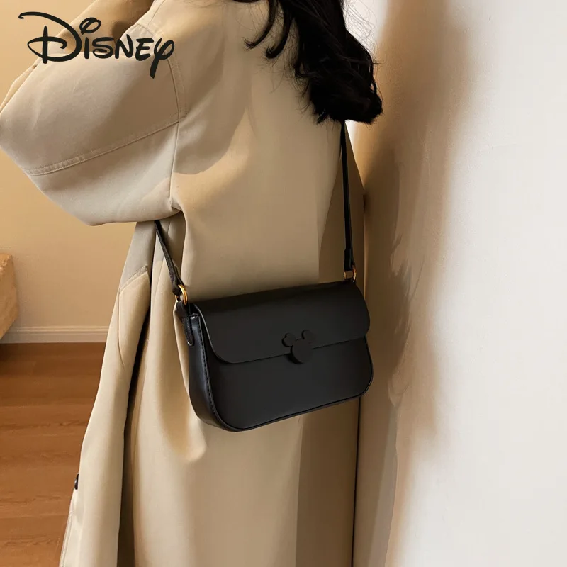 Disney Mickey New Women\'s Crossbody Bag Fashion High Quality Women\'s Handbag Solid Color Versatile Multi Functional Women\'s Bag