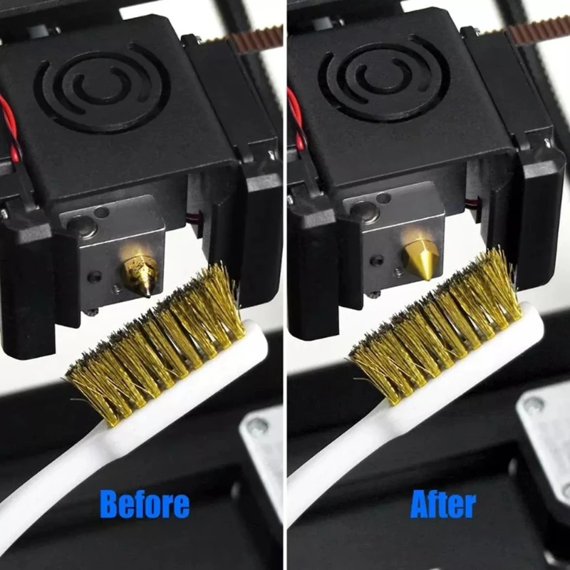 

White Brush Black Cleaning Handle Brass Machine Polished Anti-rust Silver