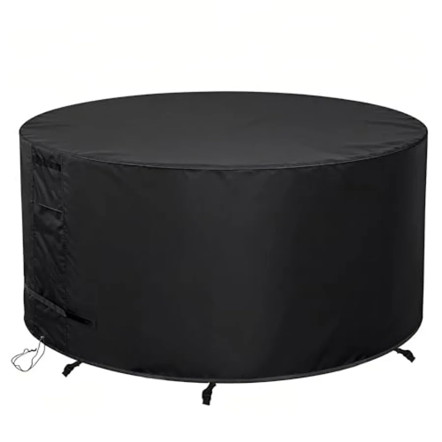 

Round Patio Furniture Cover 84" Dia x 44" H Waterproof Outdoor Round Table Cover for Tall Bar Height Table and Chairs/High Top