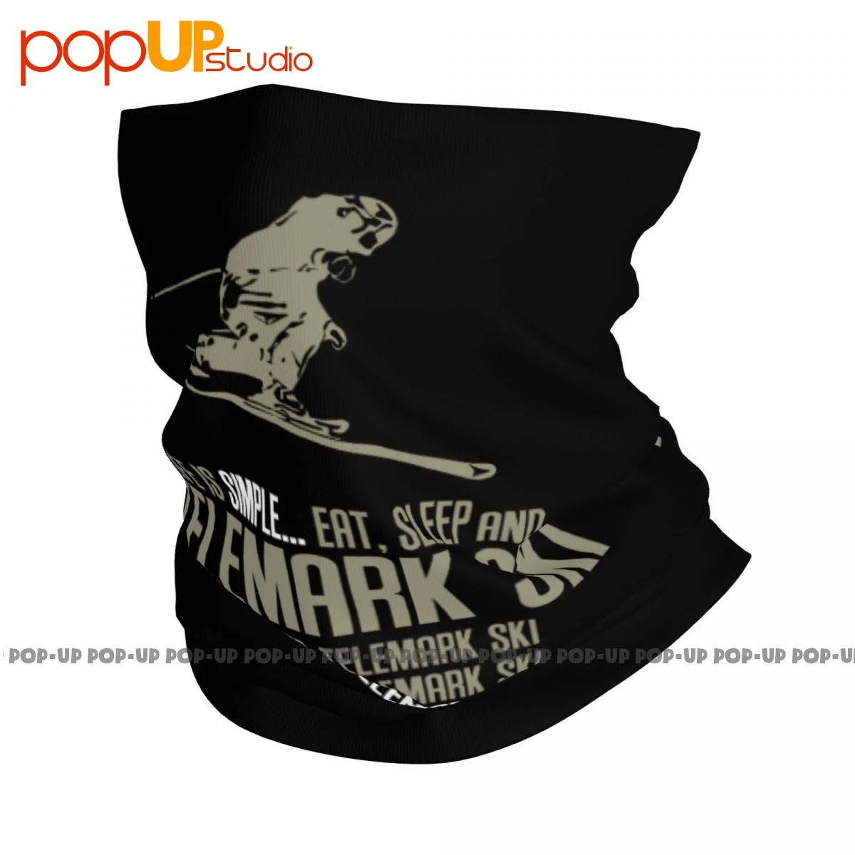 Life Is Simple Eat Sleep Telemark Ski Neck Gaiter Bandana bufanda máscara facial